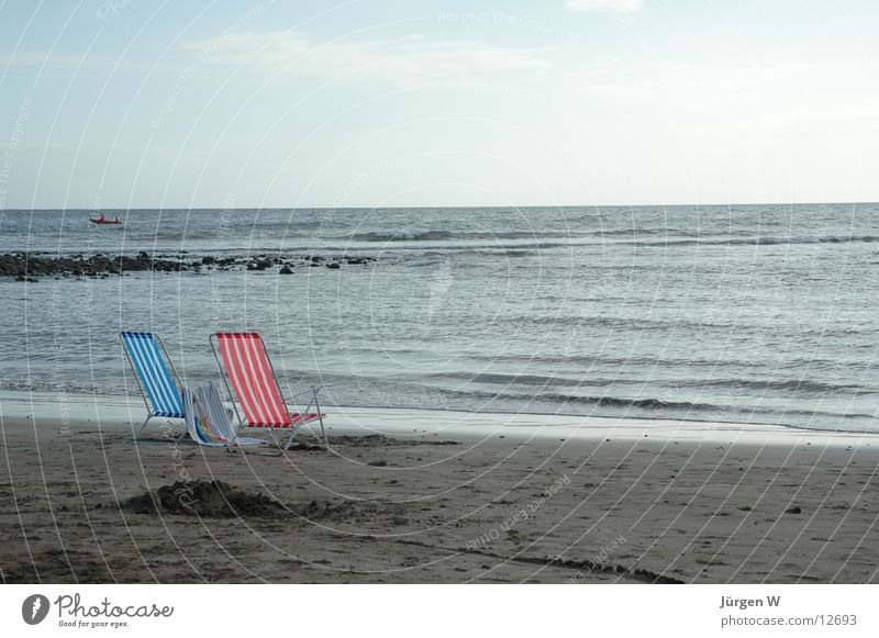 forsake sb./sth. Beach Ocean Waves Surf Loneliness Europe Water Chair sea wave lonely