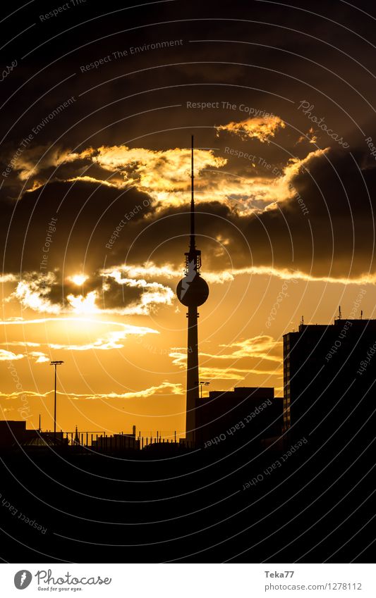 Berlin Evening 2 Vacation & Travel Summer Television Town Capital city Downtown Skyline Places Tourist Attraction Landmark Air Traffic Control Tower Adventure