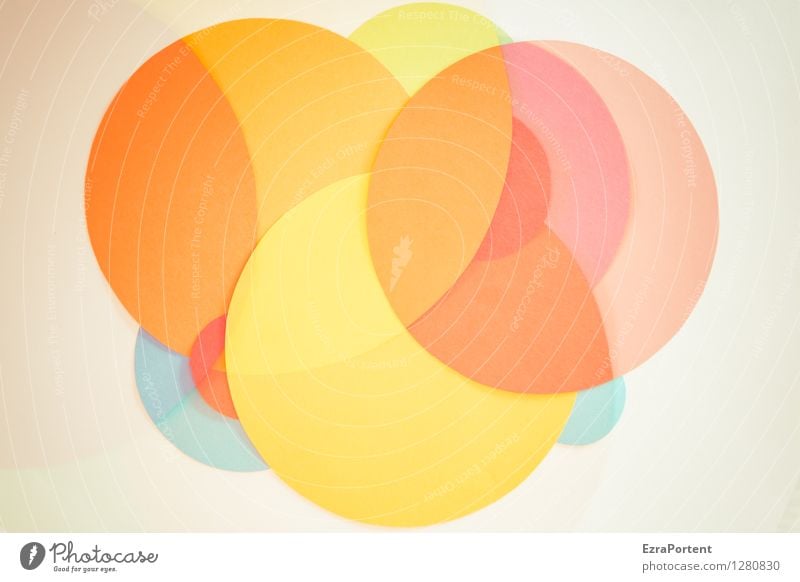 bubble's Elegant Style Design Playing Handicraft Sign Sphere Line Esthetic Bright Round Blue Multicoloured Yellow Orange Pink Red White Colour Inspiration