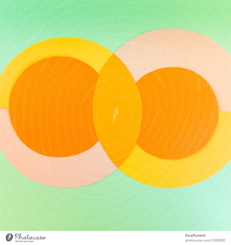 bubble's Elegant Style Design Handicraft Sign Line Esthetic Round Yellow Green Orange Colour Advertising Illustration Graph Graphic Circle Point