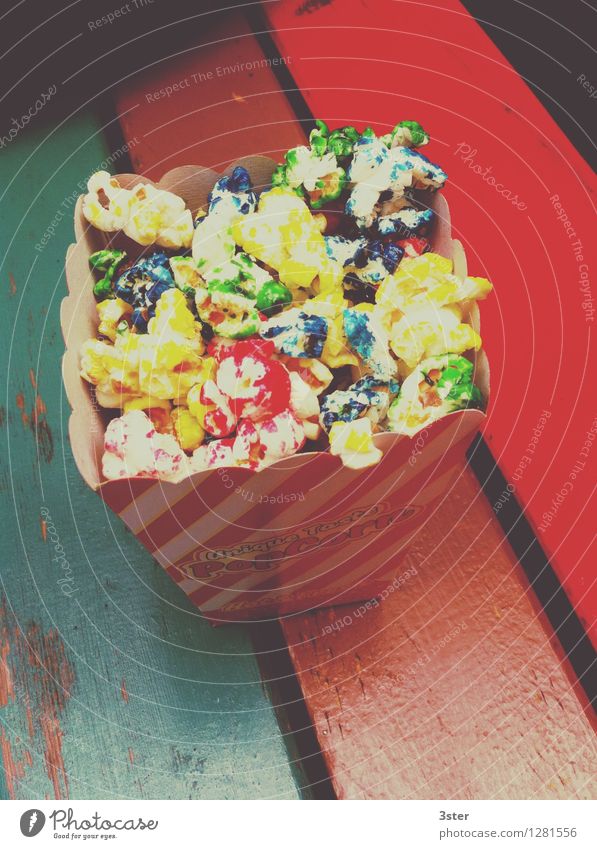 Colors of Popcorn Food Candy Life Joie de vivre (Vitality) Sweet Multicoloured Art Colour photo Exterior shot Experimental Deserted Day Bird's-eye view