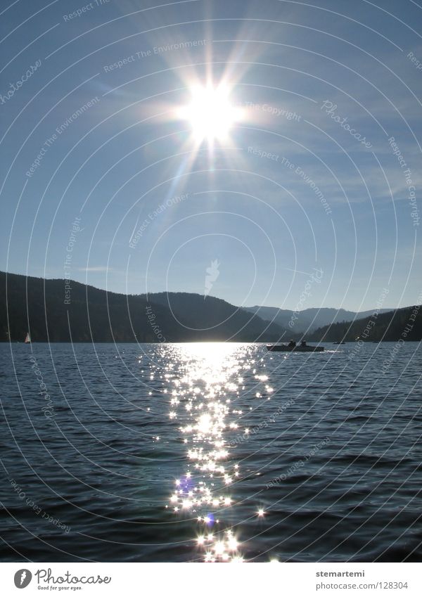 solar star Watercraft Vacation & Travel Relaxation Lake Sun Landscape Glittering