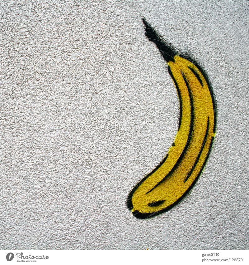 all Banana Wall (building) House wall Art Spray Provocative Yellow Vandalism Culture Graffiti Thomas Baumgärtel tree ferment provoke sb. Berlin August Street