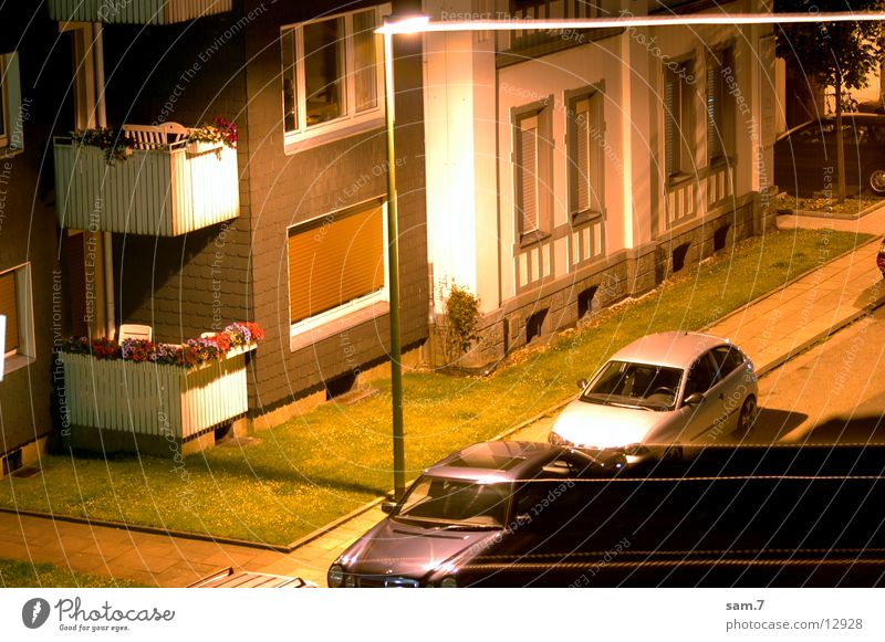 NightLight Long exposure House (Residential Structure) Strip of light Street Car