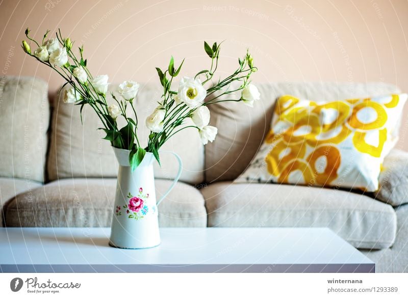 colour at home Flat (apartment) Interior design Decoration Sofa Table Living room Summer Rose Desert Metal Elegant Fresh Peace Serene Contentment Colour photo