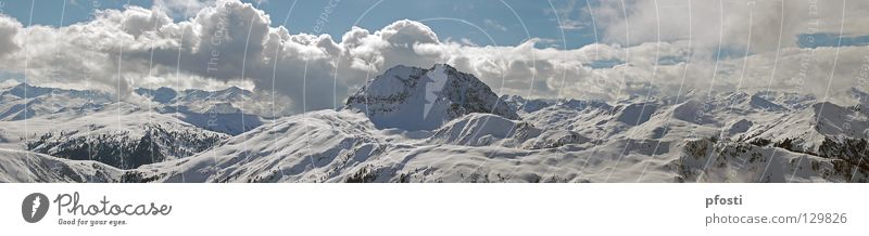 I like mountains... Winter Clouds Vacation & Travel Hiking Skis Federal State of Tyrol Kitzbühel Alps Alpine Avalanche Panorama (View) Tree Incline Go up Peak