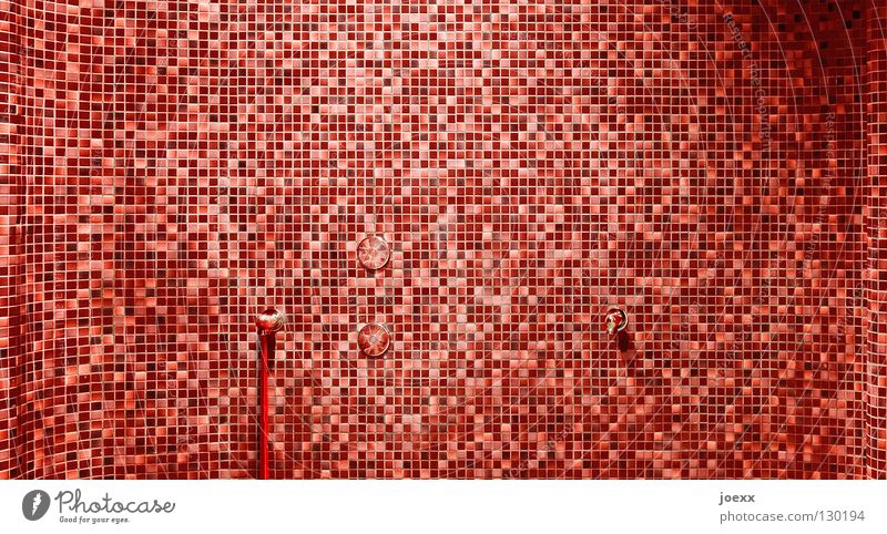 single pieces Aggression Blood Red Structures and shapes Mysterious Creepy Mosaic Pattern Pixel Square Hose Multiple Rectangle Wall (building) Tap Detail