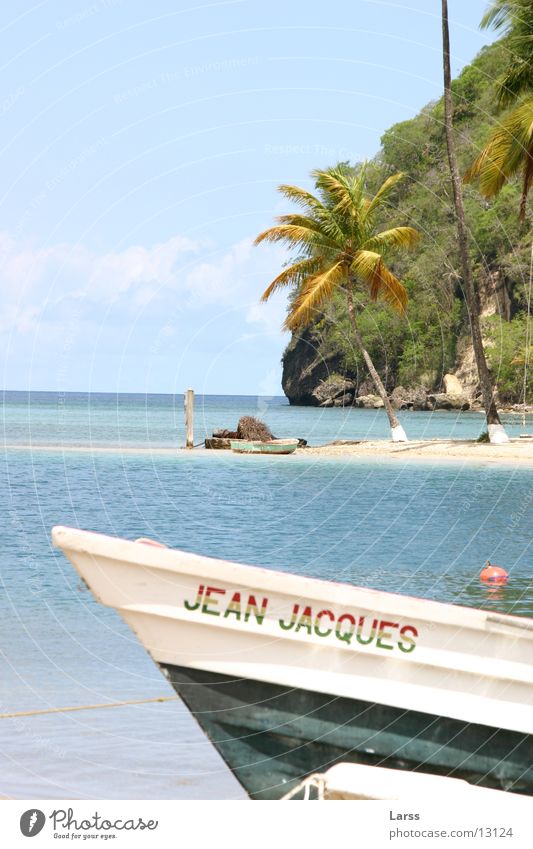 vacation Marigot bay Watercraft Palm tree Beach St. Lucia Cuba