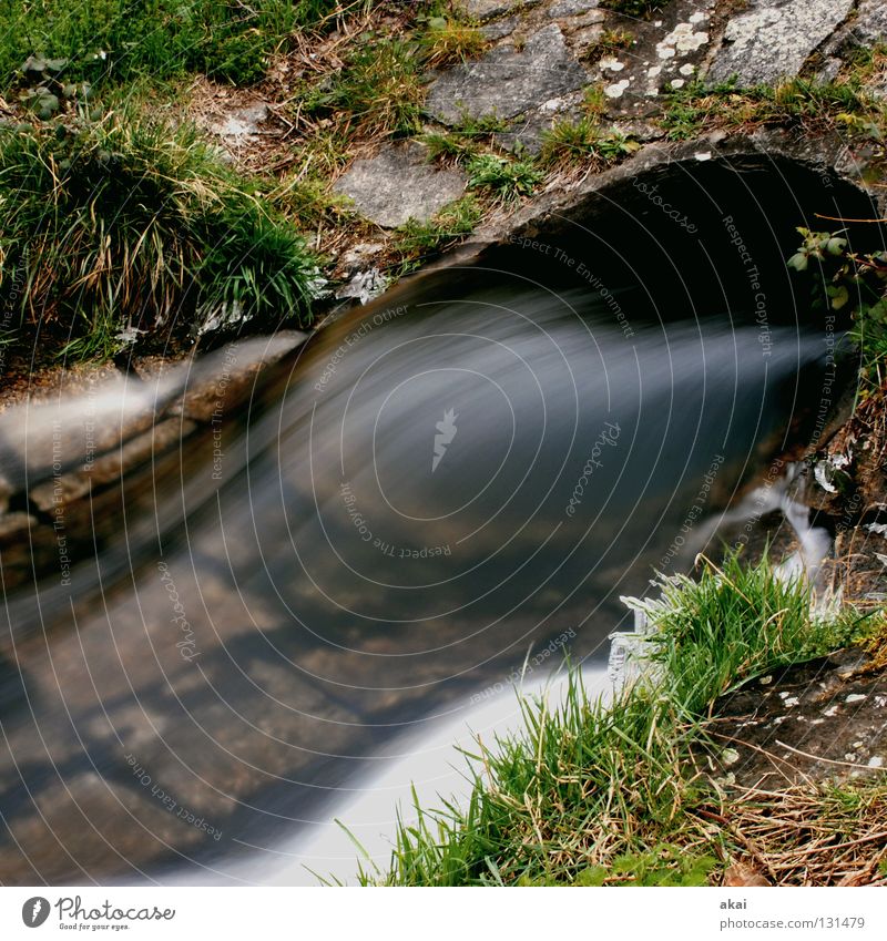 floating Landscape Water Brook Cold Soft gray filter Long exposure Drainage system Motion blur Flow Underground Opening