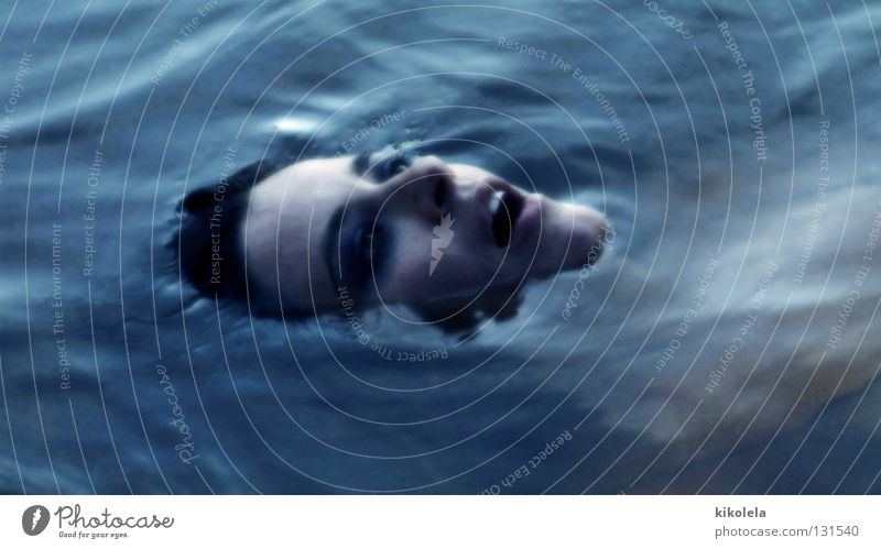 breath Life Fantasy literature Fear Panic Grief Distress water woman female death blue Anguish