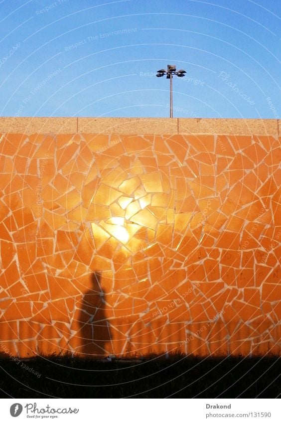 La Farola Town Sky Yellow Light Blow Calm Wall (building) Mirror Man Woman Way out Twilight Glittering Work and employment landscape the sun tranquility shade