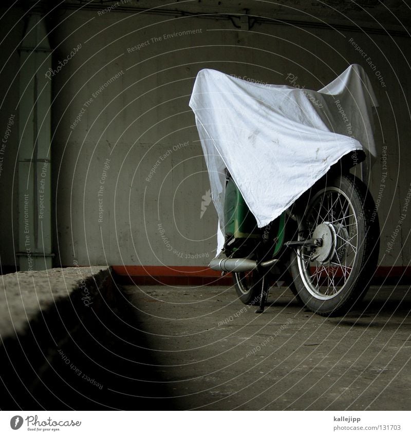 the little ghost Motorcycle Scooter Swallow Parking lot Elephant Ghosts & Spectres  Witching hour Cape Cloth Covers (Construction) Folds Design Silhouette