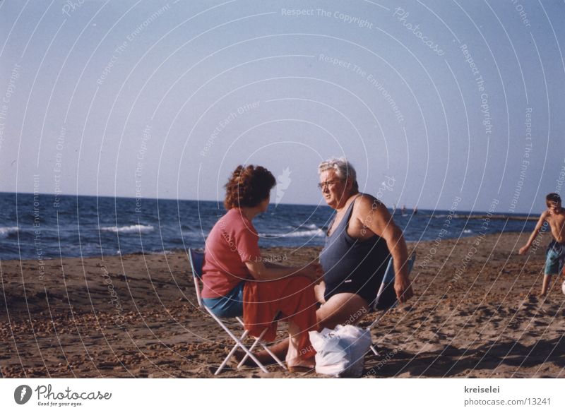 Picnic at the beach Vacation & Travel Beach Group Water Couple Human being