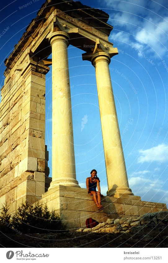 lethargic Vacation & Travel Cyprus Summer Ruin Temple Europe Sun Sky