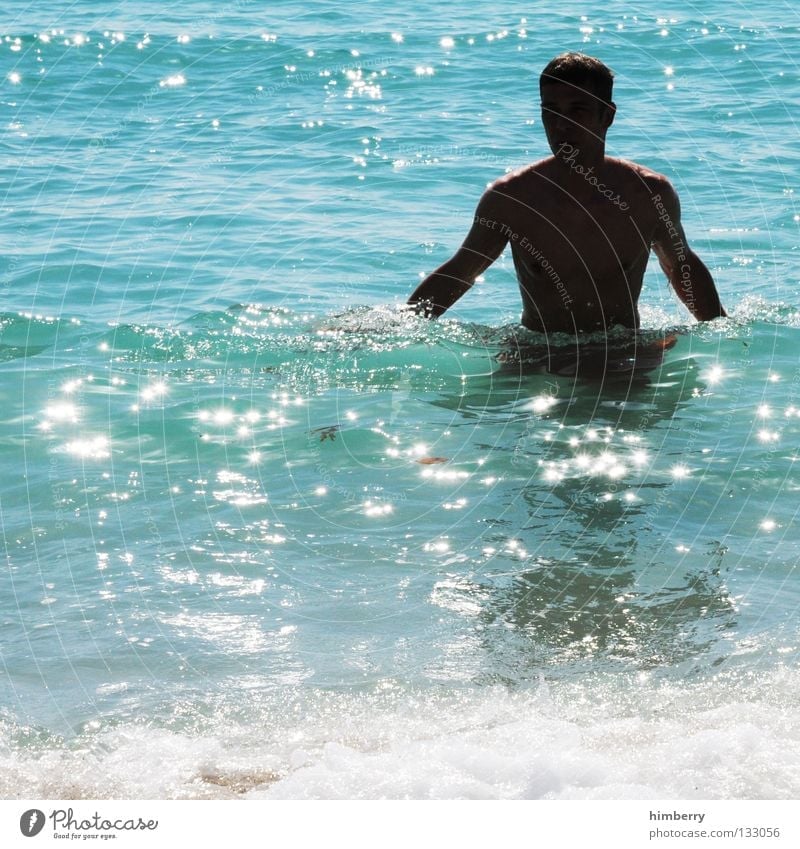 lifeguards Florida Beach Swimmer (professional sportsman) Man Human being Silhouette Ocean Waves Vacation & Travel Sunbeam Surf Summer Joy USA