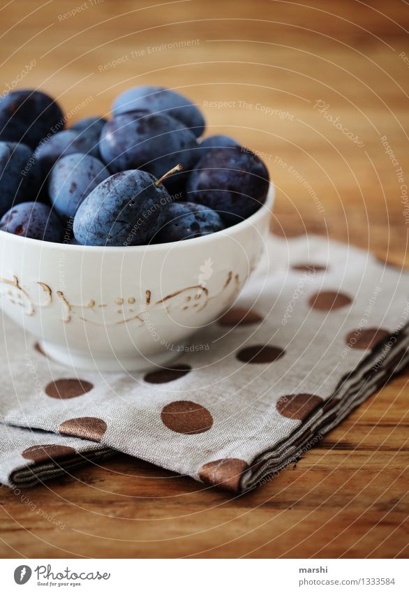plum parade Food Fruit Nutrition Eating Emotions Plum Food photograph Candy Delicious Tasty Bowl Point Wooden table Decoration Colour photo Interior shot