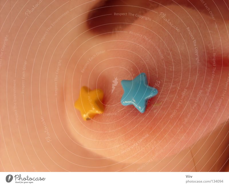 * * Listening Vulnerable Star (Symbol) Turquoise Yellow Ear lobe Jewellery Luxury Blue Skin Joy ear holes Neck