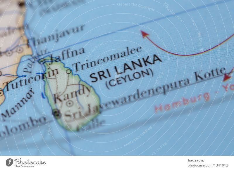 sri lanka. Vacation & Travel Tourism Far-off places Summer Beach Ocean Island Sri Lanka Asia Line Arrow Globe Politics and state Colour photo Close-up Detail