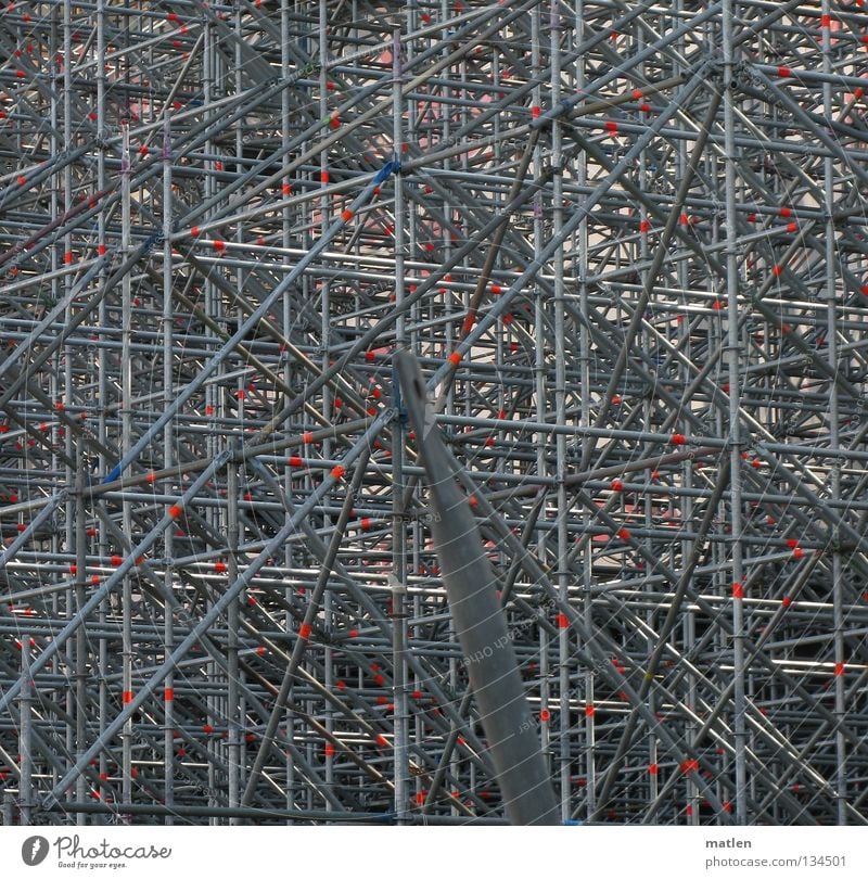 Atomium II Steel Scaffold Scaffolding Construction Prop Symmetry Geometry Graphic Abstract Background picture Irritation