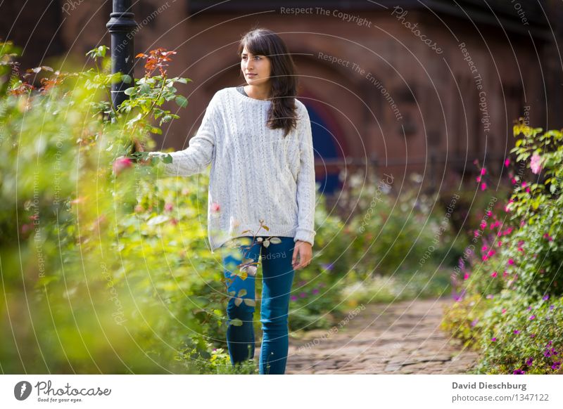green oasis Feminine Young woman Youth (Young adults) 1 Human being 18 - 30 years Adults Plant Animal Spring Summer Autumn Beautiful weather Garden Park Town