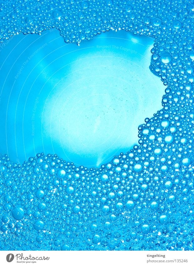 blow bubbles Bathtub water Foam Turquoise Bubble Corner Border Fresh Water Bubble bath bath additive Blue Contrast Blow Clarity