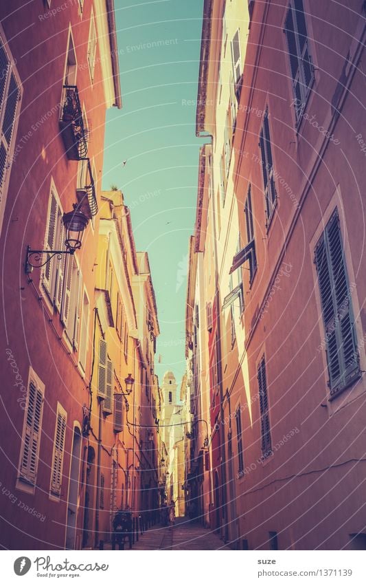 In the alleys of Bastia Vacation & Travel City trip Summer Summer vacation House (Residential Structure) Culture Sky Warmth Small Town Facade Window Old