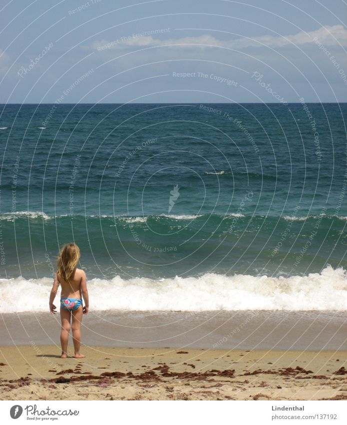 Fantastic Sea VI Ocean Cliff Foam Looking Girl Child Crouch Beach Coast Perspective Marvel Enthusiasm spellbound