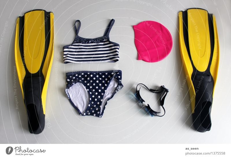 Pack your swimming trunks! Swimming & Bathing Water wings Swimming goggles Girl Infancy Summer Beautiful weather Bikini Swimming trunks Bathing cap Utilize Lie