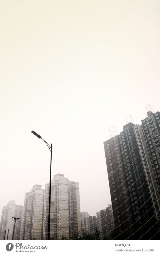 suburbs Town Architecture Beijing China Smog Dirty Environmental pollution Stress Living or residing Life House (Residential Structure) Fog Loneliness Doomed