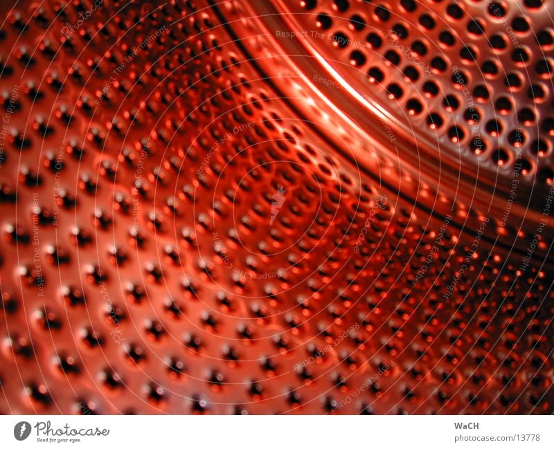 style red Style Red Plate with holes Washer Tumble dryer Steel Chrome Abstract Drum Dry Aluminium Stainless steel Washer drum Photographic technology Industry