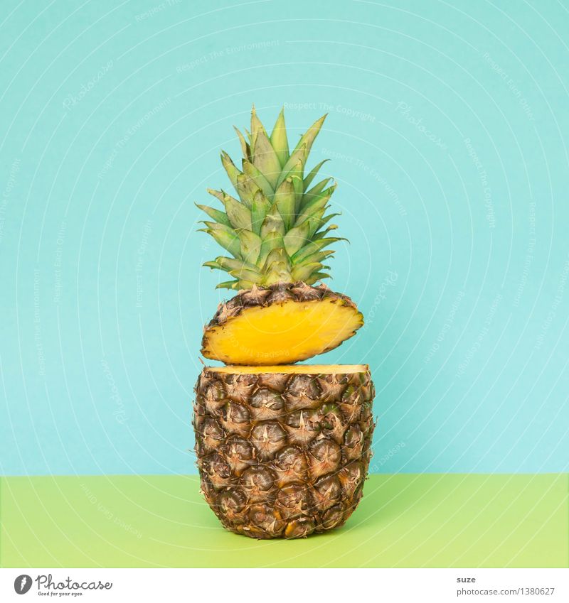 The pineapple laughs Food Fruit Nutrition Organic produce Vegetarian diet Diet Fasting Lifestyle Style Design Exotic Healthy Eating Summer Laughter Exceptional