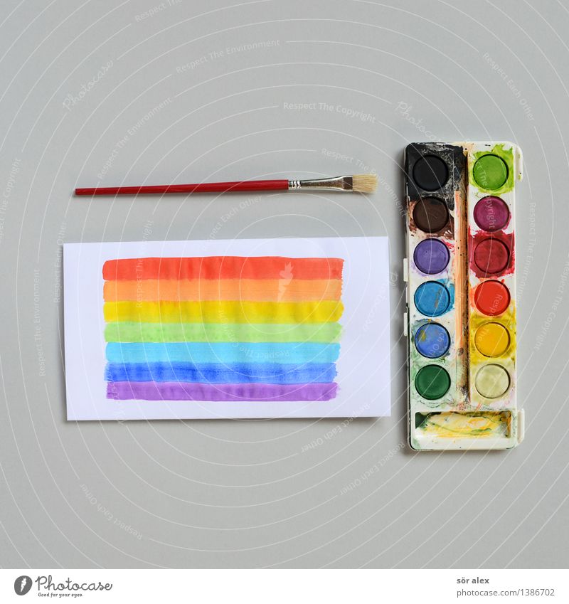 art course Parenting Education Kindergarten Child School Study Paintbox Paintbrush Paper Watercolor Multicoloured Design Colour Inspiration Infancy Creativity
