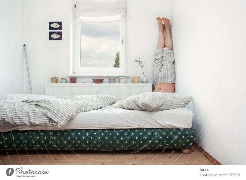 Ä Room Go crazy Stand Bedroom Sleep Flat (apartment) Yoga Meditation Calm Man Masculine Joy Corner Funny peelsuit Exceptional