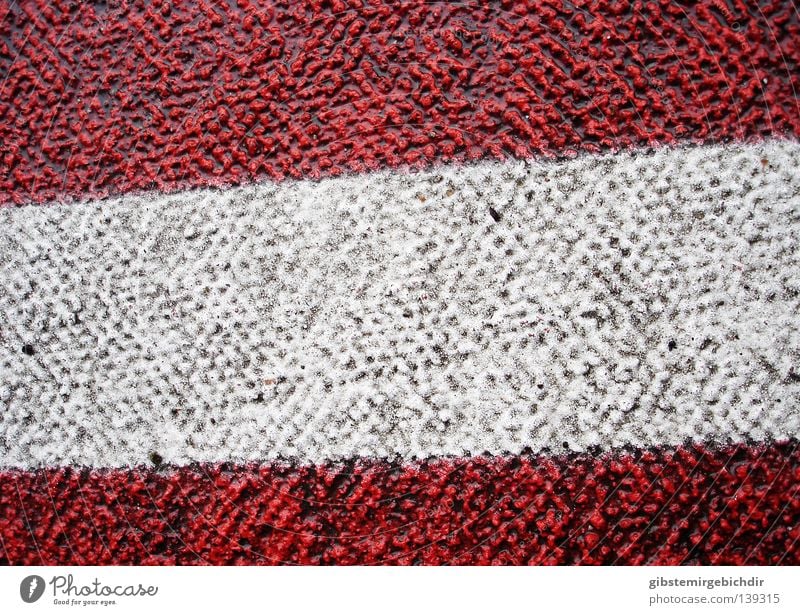 bitumen flag Transport Pavement Red White 30 mph zone Macro (Extreme close-up) Close-up Traffic infrastructure Street wallpapers traffic-calmed