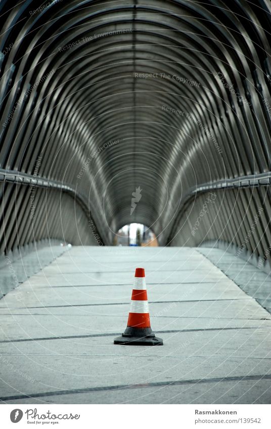 Little Red Riding Hood Tunnel Hat Stripe Infinity Passage Modern Bridge Iron-pipe