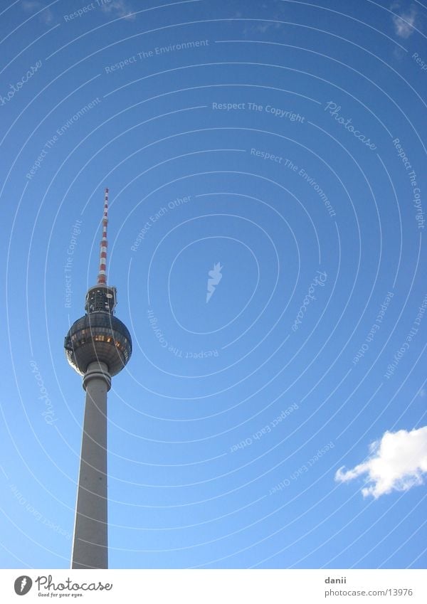 Beautiful weather in Berlin Architecture Berlin TV Tower Sky alex Tall