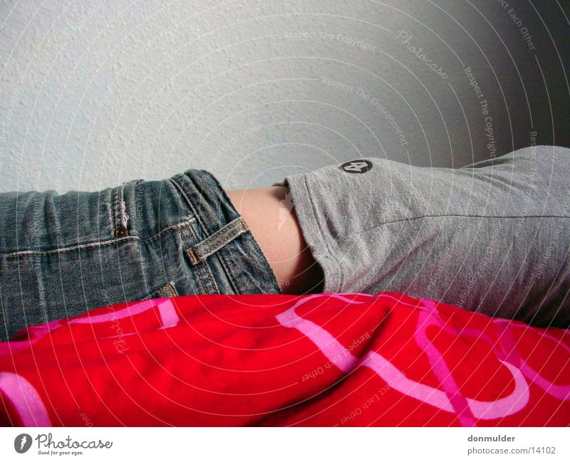 abdominal side Bed Human being Stomach Lie Interior shot