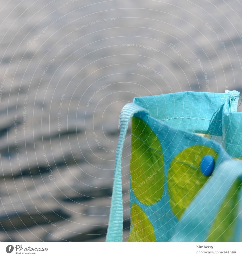 without bag no competition Bag Lake Detail Multicoloured Turquoise Green Bilious green Waves Blur Wear Patch Point Plastic Cheap Ocean Beach Summer