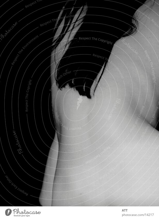 H.H. 17 Low-key Woman Nude photography Black & white photo Detail Female nude