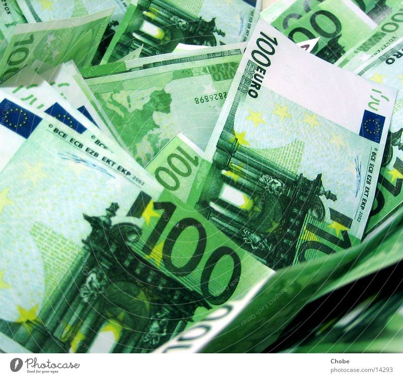money, money, money Money Bank note Luxury Rich Heap Green Euro monet hundred