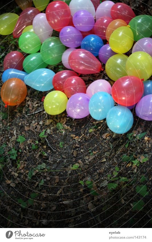 Colorful rubber forest hike (2) Rubber Wood Air Filling Multicoloured Toys Party Decoration Jewellery Embellish Red Yellow Green Clearing Park Blow Woodground