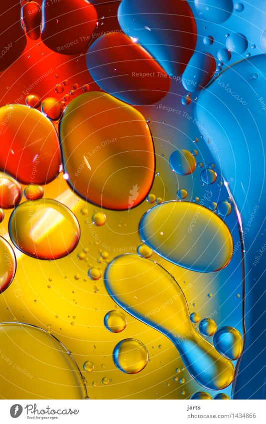 liquid colour #2 Water Swimming & Bathing Exceptional Elegant Fresh Wet Natural Positive Blue Yellow Red Creativity Bubble Colour Circle Colour photo