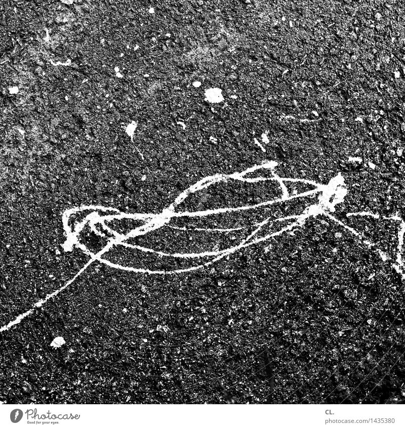 shenanigans Street Asphalt Floor covering Dirty Nerviness Chaos Complex Creativity Irritation Black & white photo Exterior shot Close-up Experimental Abstract