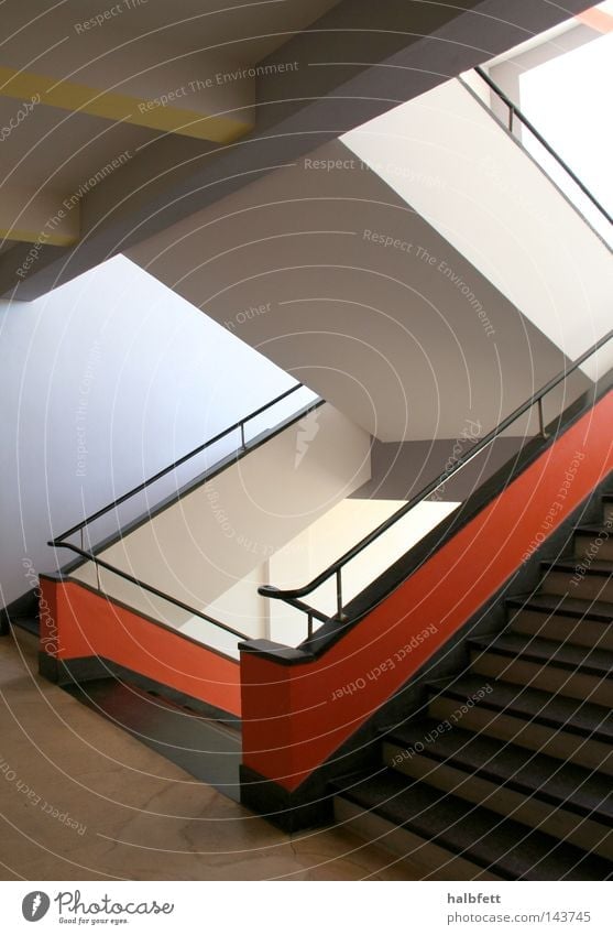 house building Stairs Modern Architecture Staircase (Hallway) Bauhaus Dessau Classic Minimalistic