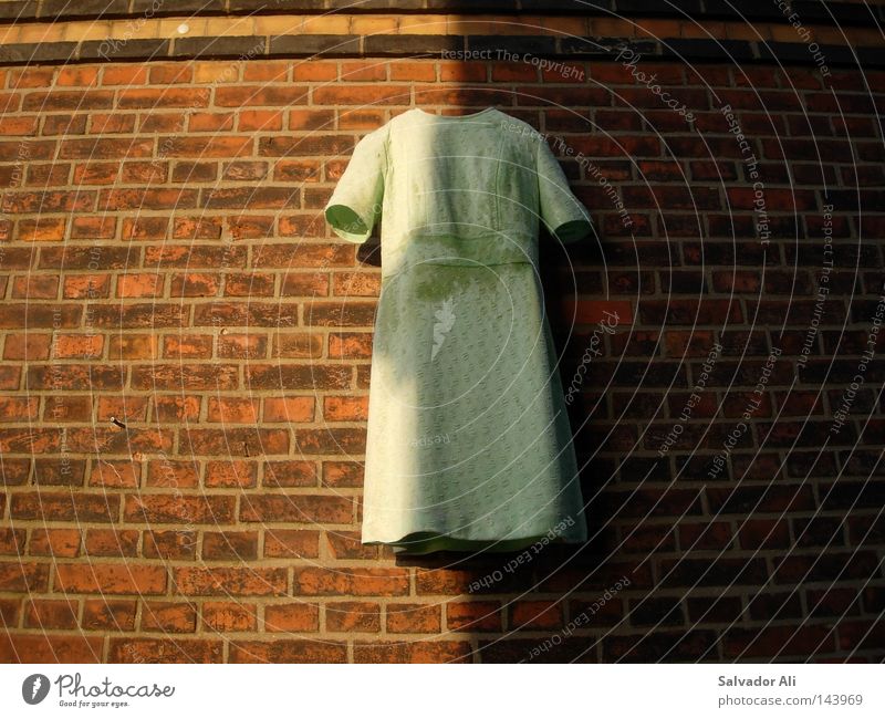 My last shirt Shirt White Stone Wall (building) Art Brick Light Shadow Physics Dark Production Textiles Arts and crafts  Modern Culture Warmth jekyll hyde