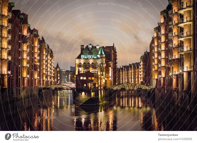 Moated Castle @ Hamburg Speicherstadt Germany Europe Town Port City Downtown Deserted House (Residential Structure) Factory Harbour Bridge Manmade structures
