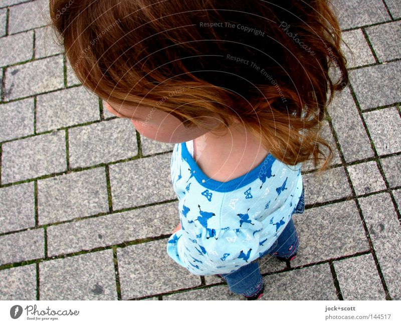 Girls upper average Hair and hairstyles Head Places Stand Unwavering Shoulder Development Posture Subdued colour Pattern Upper body Full-length Infancy