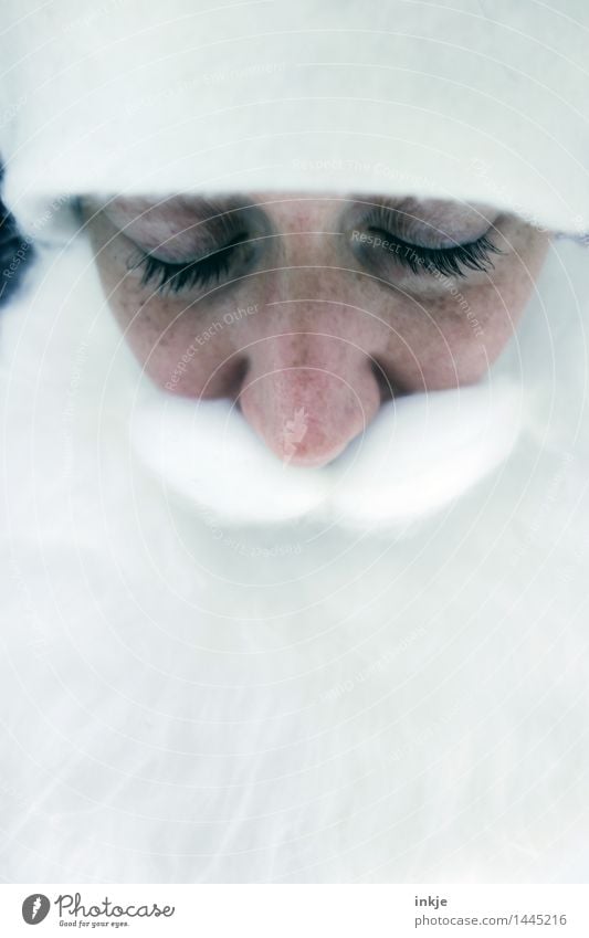 father frost Christmas & Advent Face Facial hair 1 Human being Cap Beard Santa Claus Freeze Dream Simple Cold Emotions Moody Peaceful Goodness Caution Patient