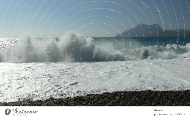 surf Ocean Vacation & Travel Beach Waves Gravel Island Travel photography Surf Coast Corsica Porto Relaxation Sky Blue Landscape Land Feature France Water 16:9