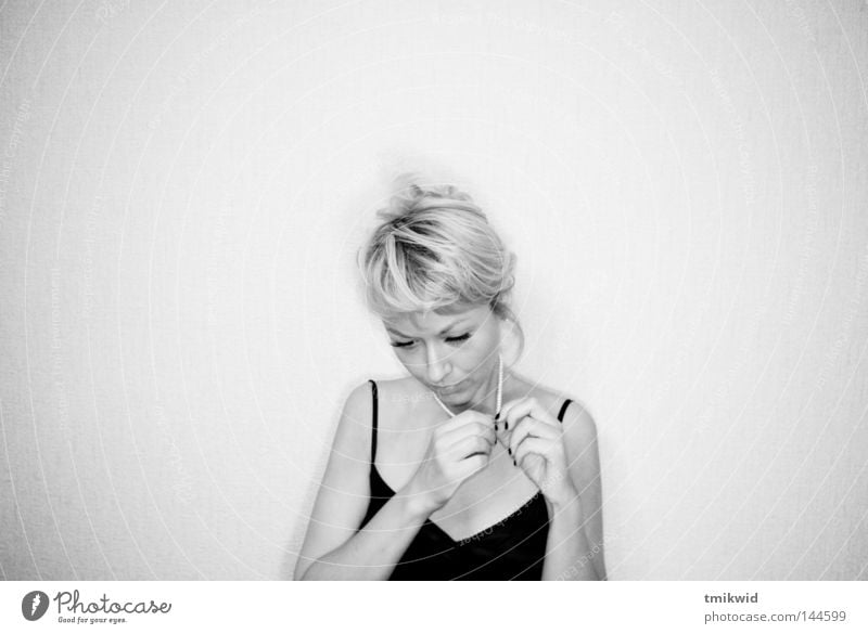 Solitude Woman Black & white photo Hand Wall (building) Grief Distress Blonde Loneliness hands Meditative
